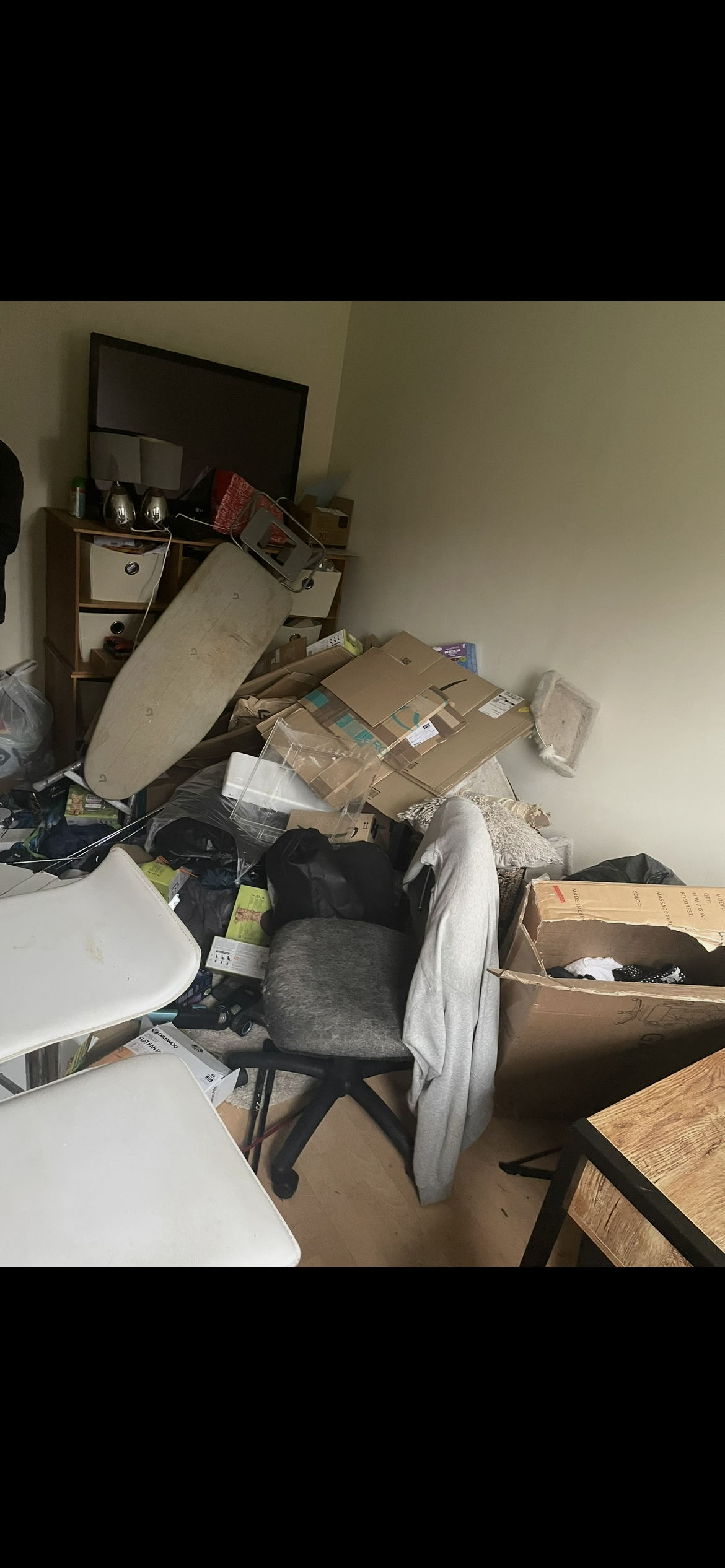 Before clearance - household items and furniture, West Sussex